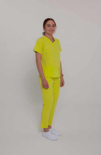 Komplet Medyczny Damski Basic Lemon Yellow