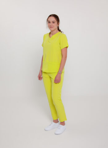 Komplet Medyczny Damski Light - Lemon Yellow - Scrubsheep