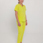 Spodnie Medyczne Damskie Light - Lemon Yellow - Scrubsheep
