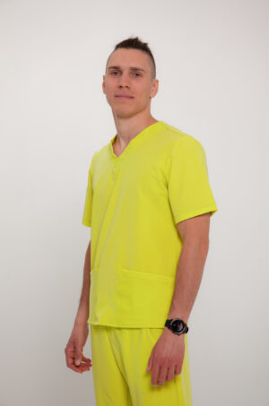 Bluza Medyczna Męska Light - Lemon Yellow - Scrubsheep
