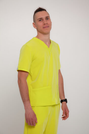 Bluza Medyczna Męska Light - Lemon Yellow - Scrubsheep