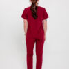 Komplet Medyczny Damski Light – Wine Red - Scrubsheep