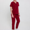 Komplet Medyczny Damski Light – Wine Red - Scrubsheep