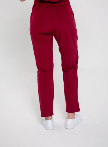 Spodnie Medyczne Damskie Light - Wine Red - Scrubsheep