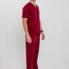 Spodnie Medyczne Męskie Light - Wine Red - Scrubsheep
