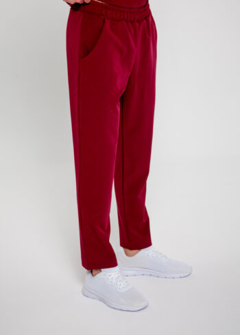 Spodnie Medyczne Męskie Light - Wine Red - Scrubsheep