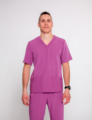 Bluza Medyczna Męska Light - Ash Pink - Scrubsheep