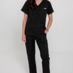 Komplet Medyczny Damski Comfy Straight - Midnight Black - Scrubsheep