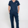 Spodnie Medyczne Damskie Comfy Straight - Navy Blue - Scrubsheep