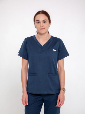 Komplet Medyczny Damski Comfy Straight - Navy Blue - Scrubsheep
