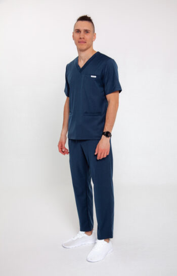 Komplet Medyczny Męski Comfy Straight - Navy Blue - Scrubsheep
