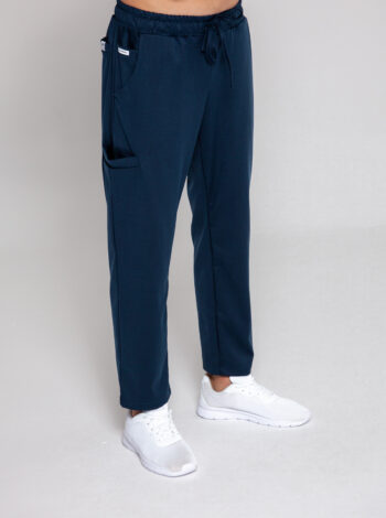 Spodnie Medyczne Męskie Comfy Straight - Navy Blue - Scrubsheep