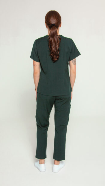 Komplet Medyczny Damski Comfy Straight - Pine Green - Scrubsheep