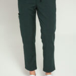Spodnie Medyczne Damskie Comfy Straight - Pine Green - Scrubsheep