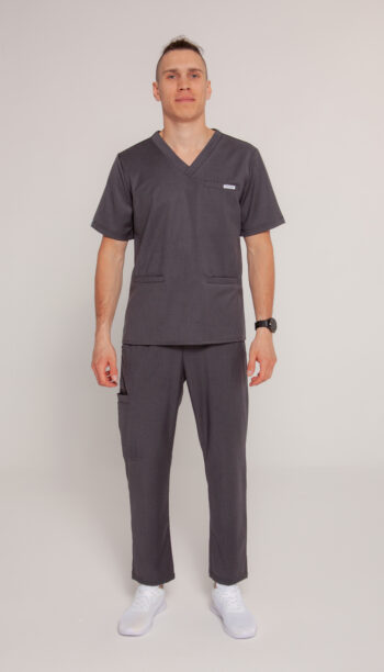 Komplet Medyczny Męski Comfy Straight - Shadow Grey - Scrubsheep