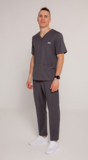 Komplet Medyczny Męski Comfy Straight - Shadow Grey - Scrubsheep