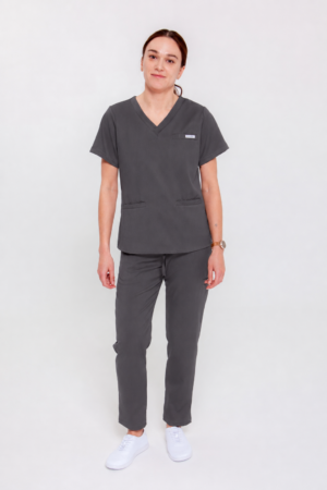 Komplet Medyczny Damski Comfy Straight – Shadow Grey – Scrubsheep
