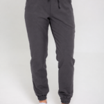 Spodnie Medyczne Damskie Comfy Jogger – Shadow Grey – Scrubsheep
